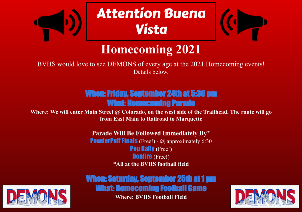 2021 Homecoming Flier