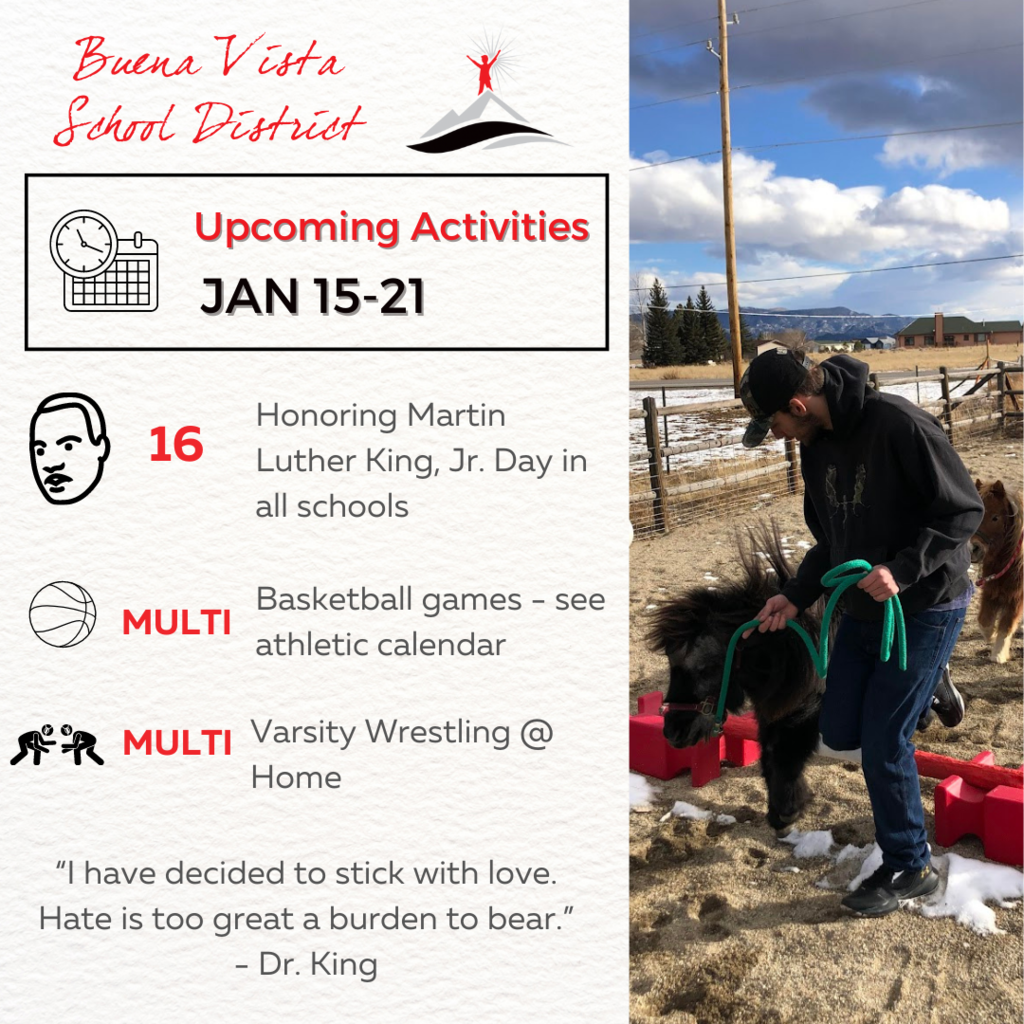Upcoming activities in the district