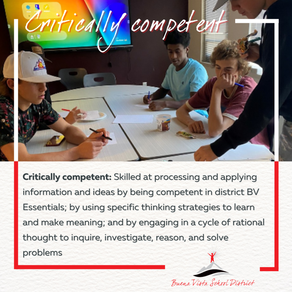 BVSD students are critically competent!